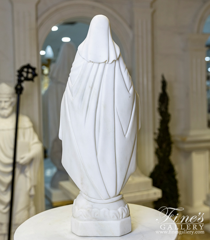 Marble Statues  - 24 Inch Our Lady Of Grace Marble Statue - MS-1407